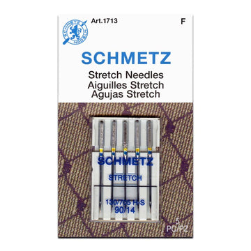 Schmetz Sewing Machine Needles Stretch 90/14 - 5 Per Cassette