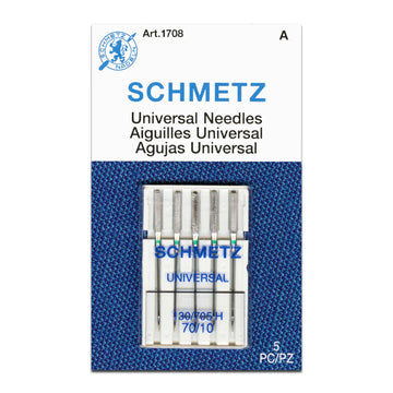 Schmetz Sewing Machine Needles Universal Size 70/10 - 5 Per Cassette
