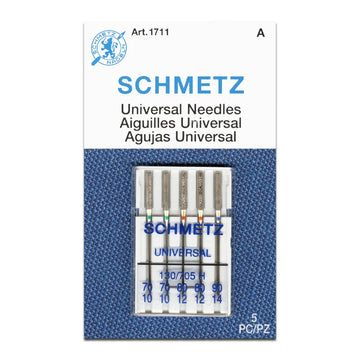 Schmetz Sewing Machine Needles Universal Mix 70/80/90 - 5 Per Cassette