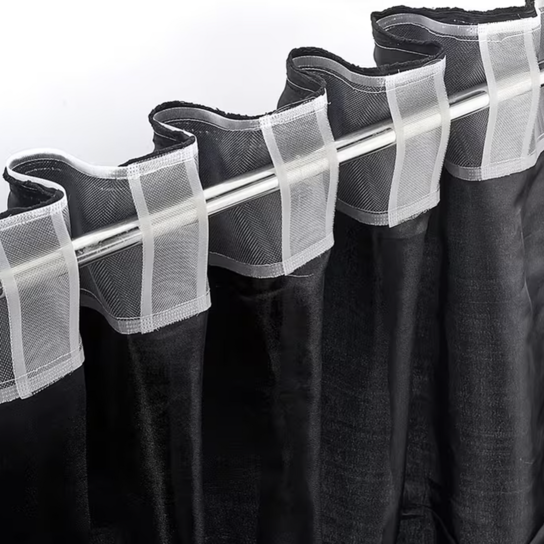 Transparent Wave - Conceal Tab Top Curtain Tape 10cm