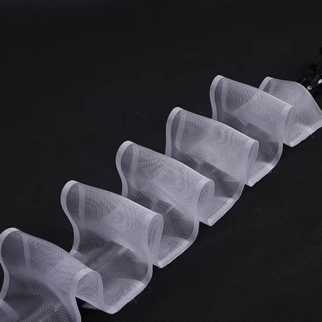 Transparent Wave - Conceal Tab Top Curtain Tape 10cm