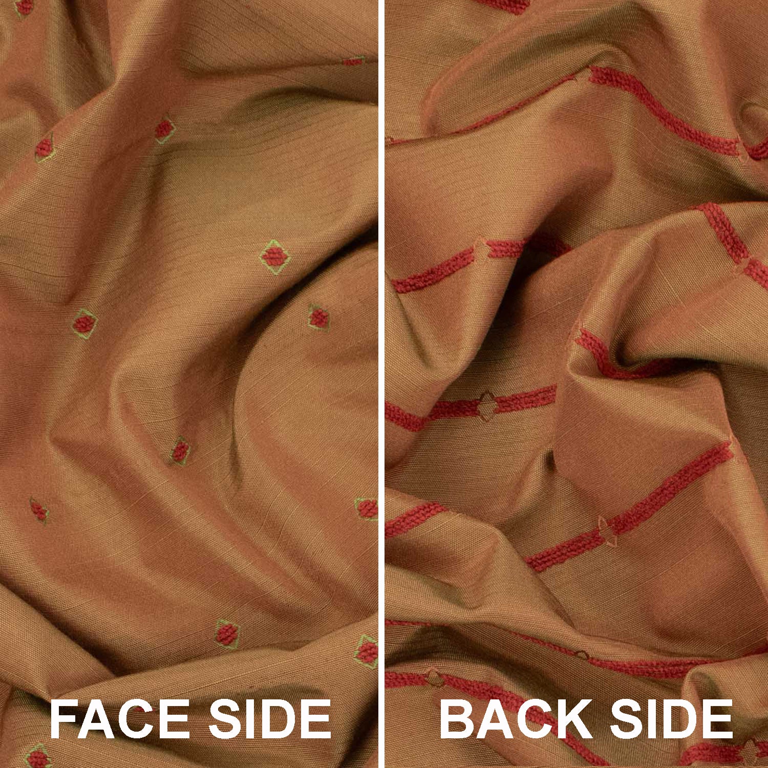 Selkon Dash-Dot Stripe Embroidery Taffeta