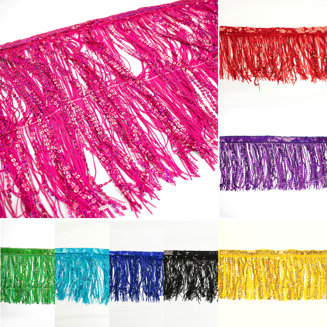 Sequin Fringing Lace - 30CM