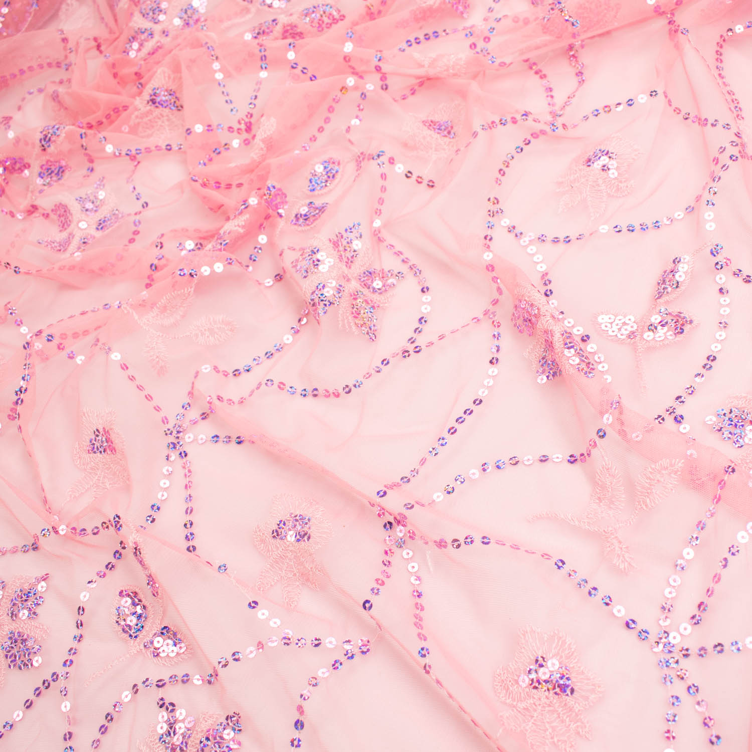 Light Sequin Tulle Lace