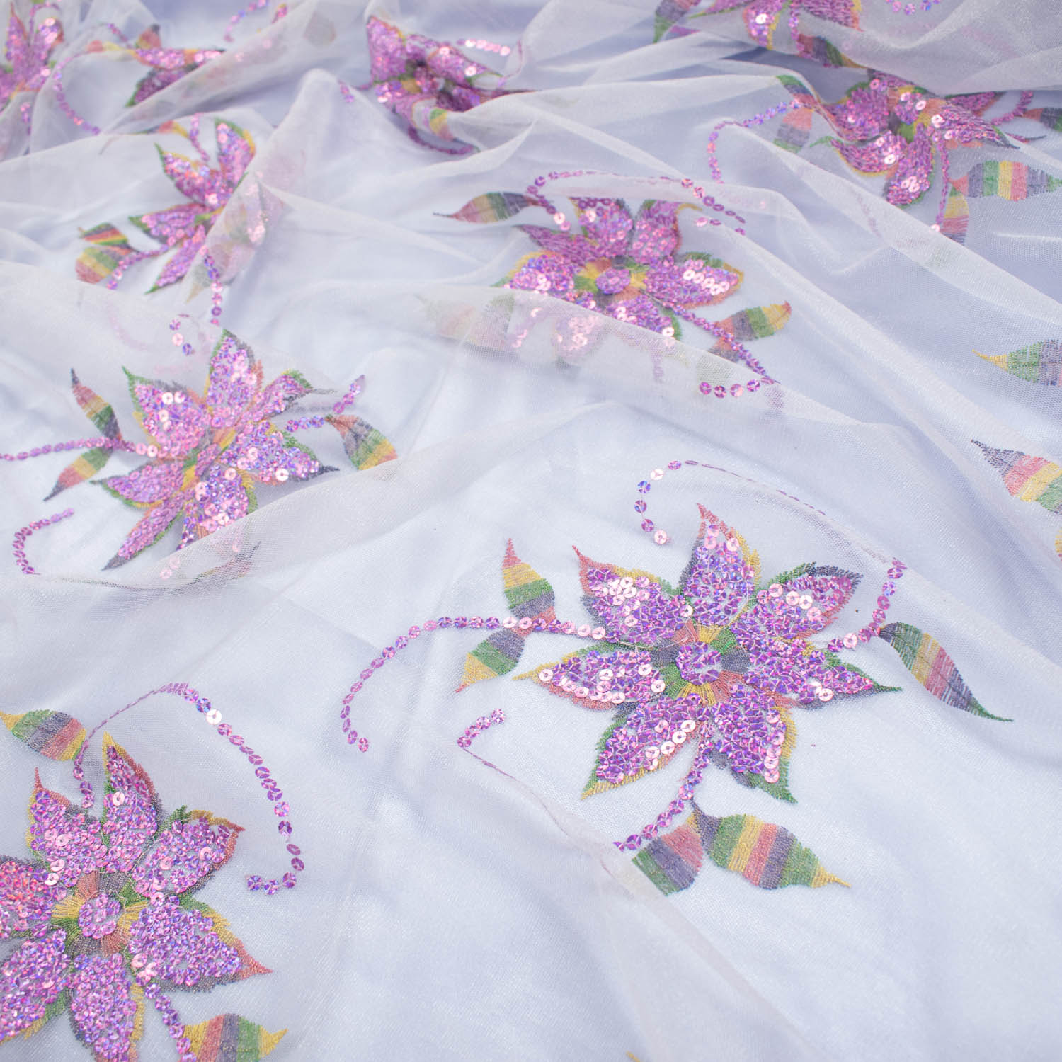 Light Sequin Tulle Lace