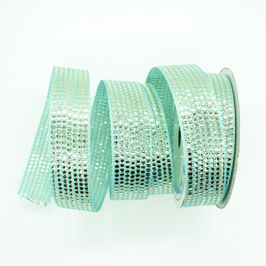 Sequins Embroidered Ribbon-25mm
