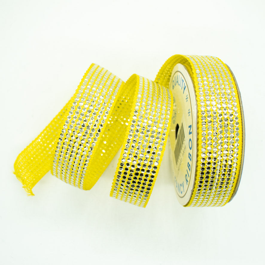 Sequins Embroidered Ribbon-25mm