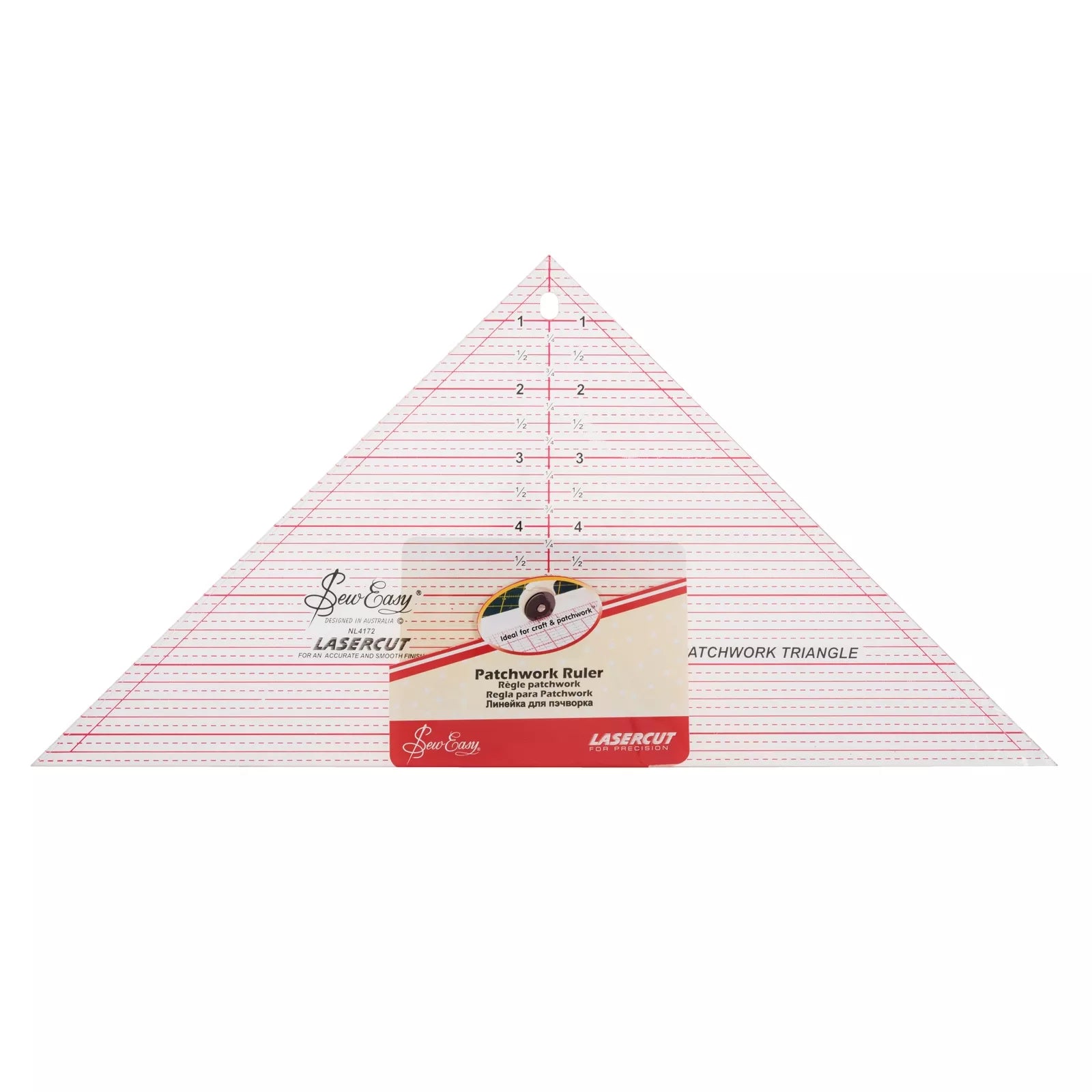 Sew Easy Triangle Patchwork Ruler 90 Degree 7.5" x 15"