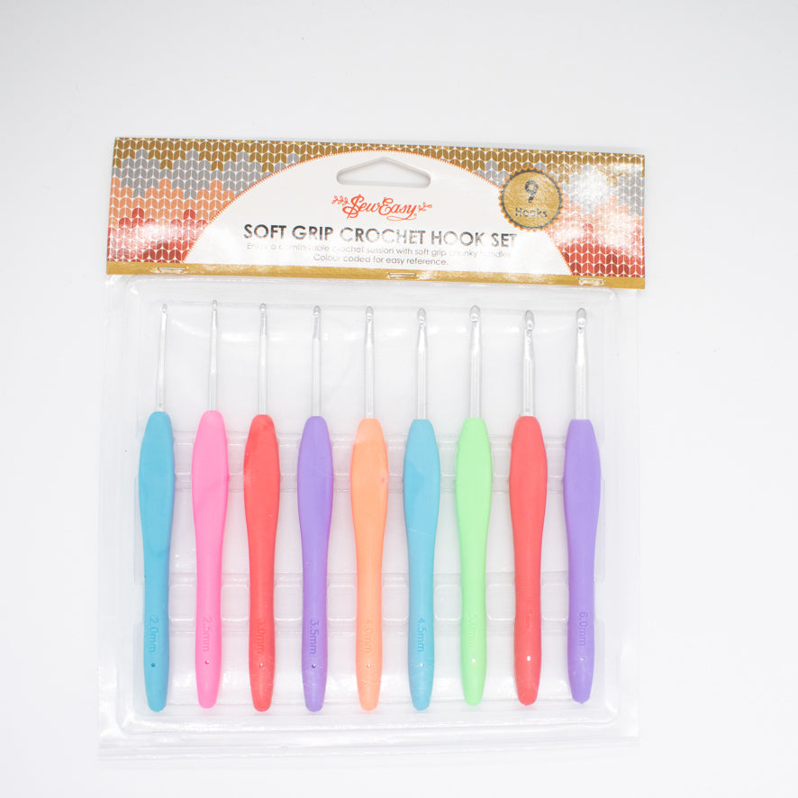 Sew Easy Assorted Crochet Hooks Set Rainbow