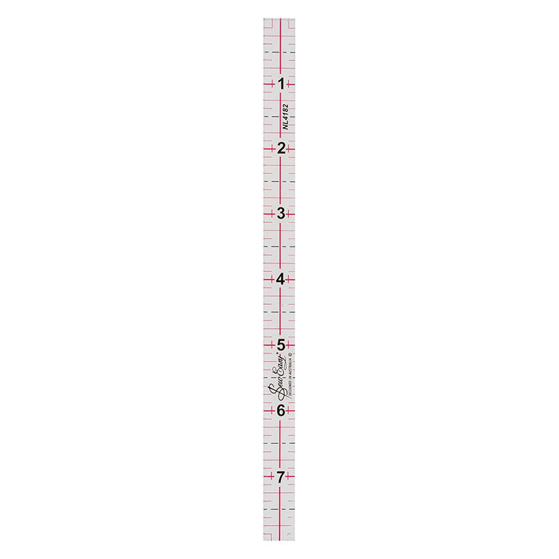 Sew Easy Quilting Patchwork Ruler 8" x 0.5" Imperial