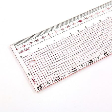 Sew Easy Imperial and Metric Designer Dressmaking Ruler 24" x 3"