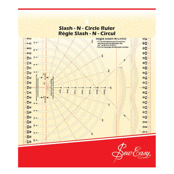 Sew Easy Circle Slash N Ruler 26cm x 32 cm Curve Slash Marking