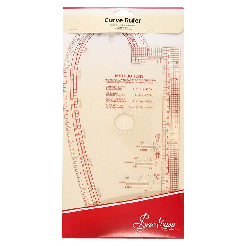 Sew Easy Curve Versatile Pattern Making Ruler 35cm x 18cm