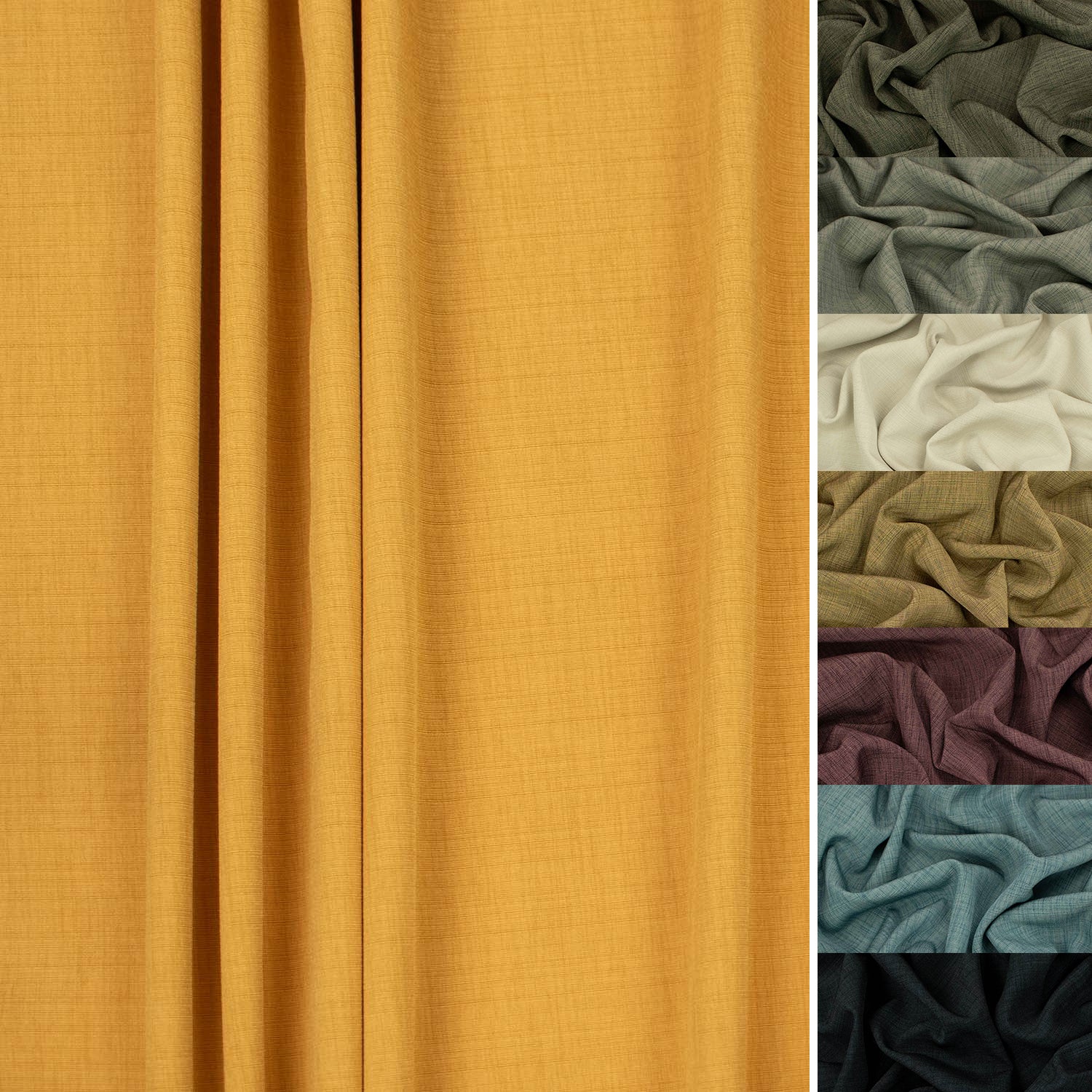 Shadow by Zepel Curtaining/Upholstery Linen Look Blockout