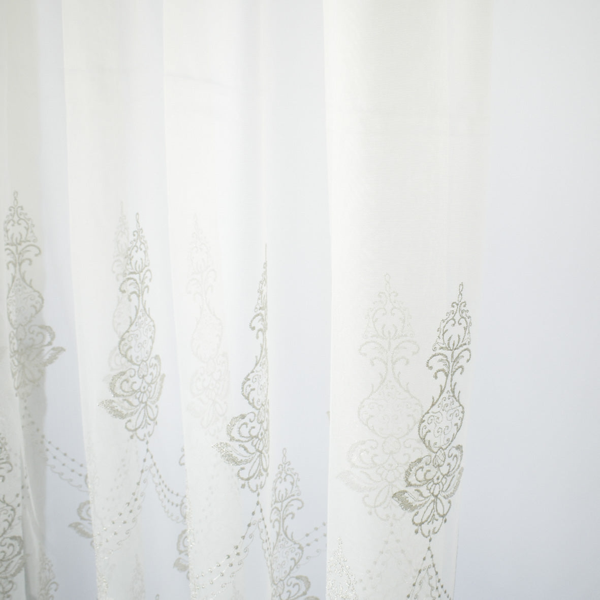 Versailles Collection Embroidered Curtaining Sheers Design-2 Baroque Lace Border