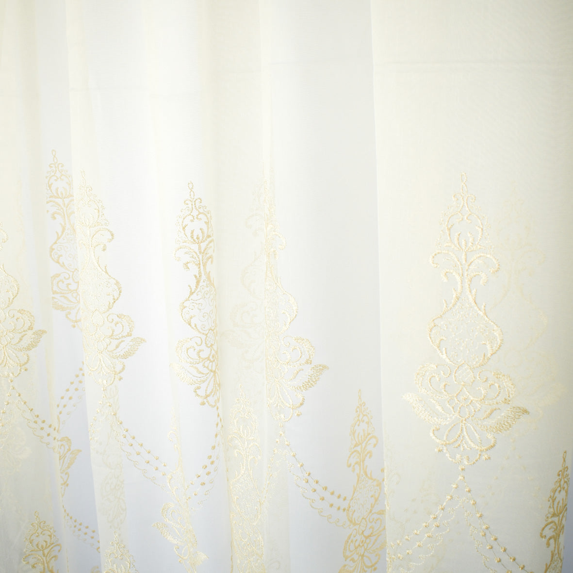 Versailles Collection Embroidered Curtaining Sheers Design-2 Baroque Lace Border