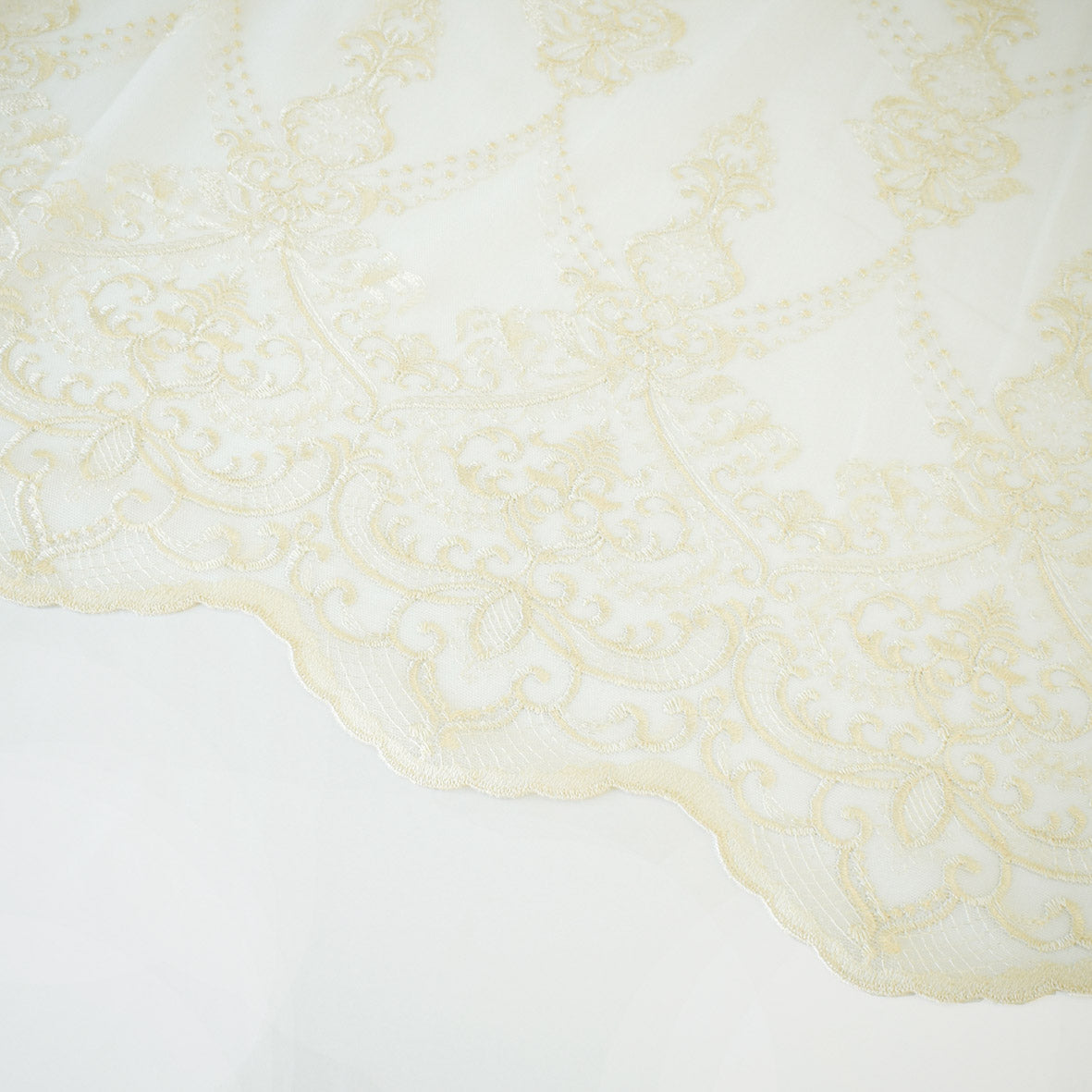 Versailles Collection Embroidered Curtaining Sheers Design-2 Baroque Lace Border