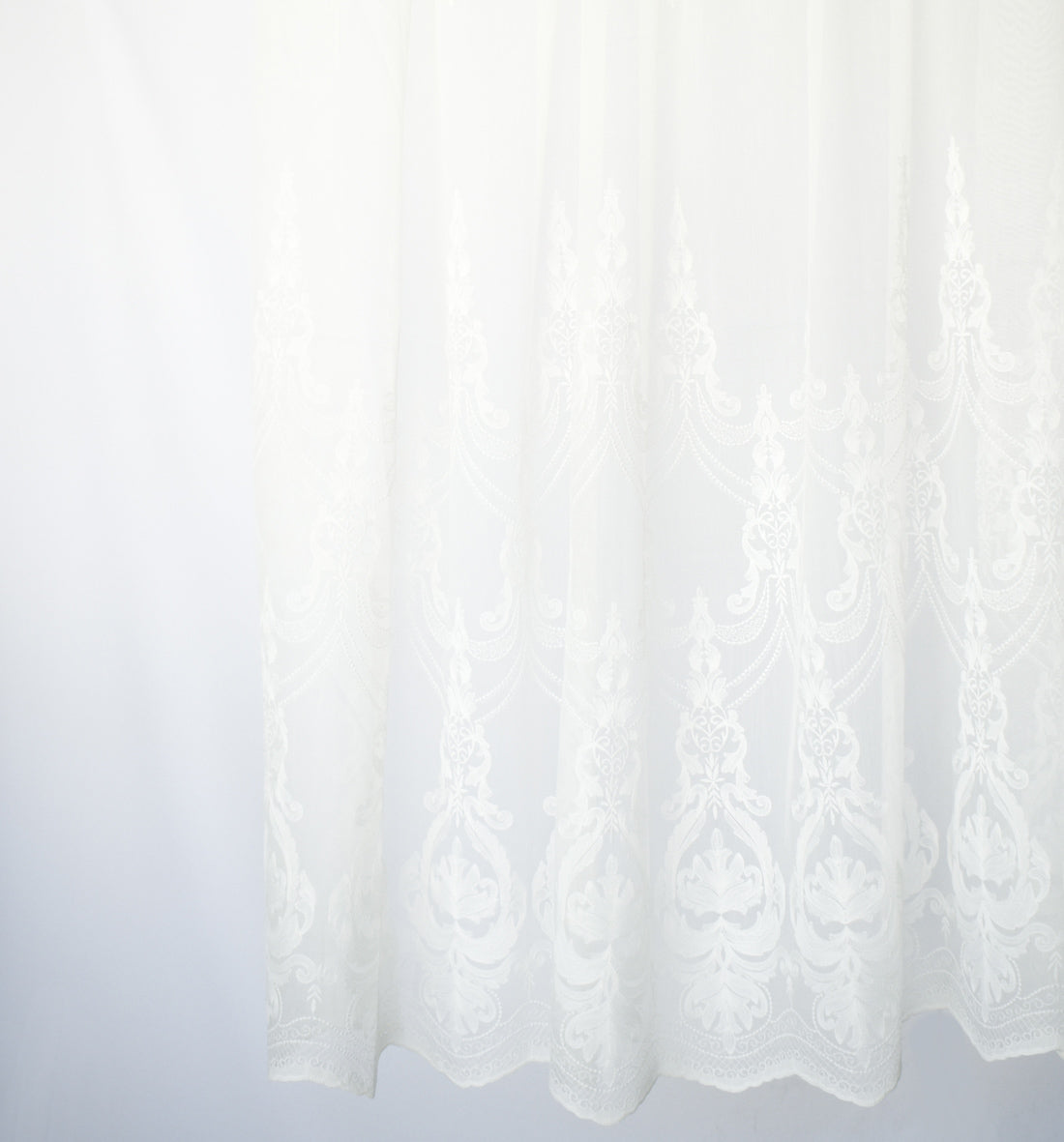 Versailles Collection Embroidered Curtaining Sheers Design-5 Baroque Lace Border