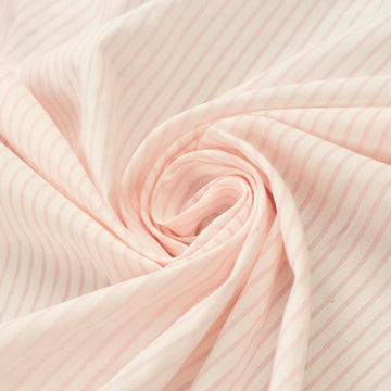 Printed Shirting 150cm Design-20 Baby Pink Stripes