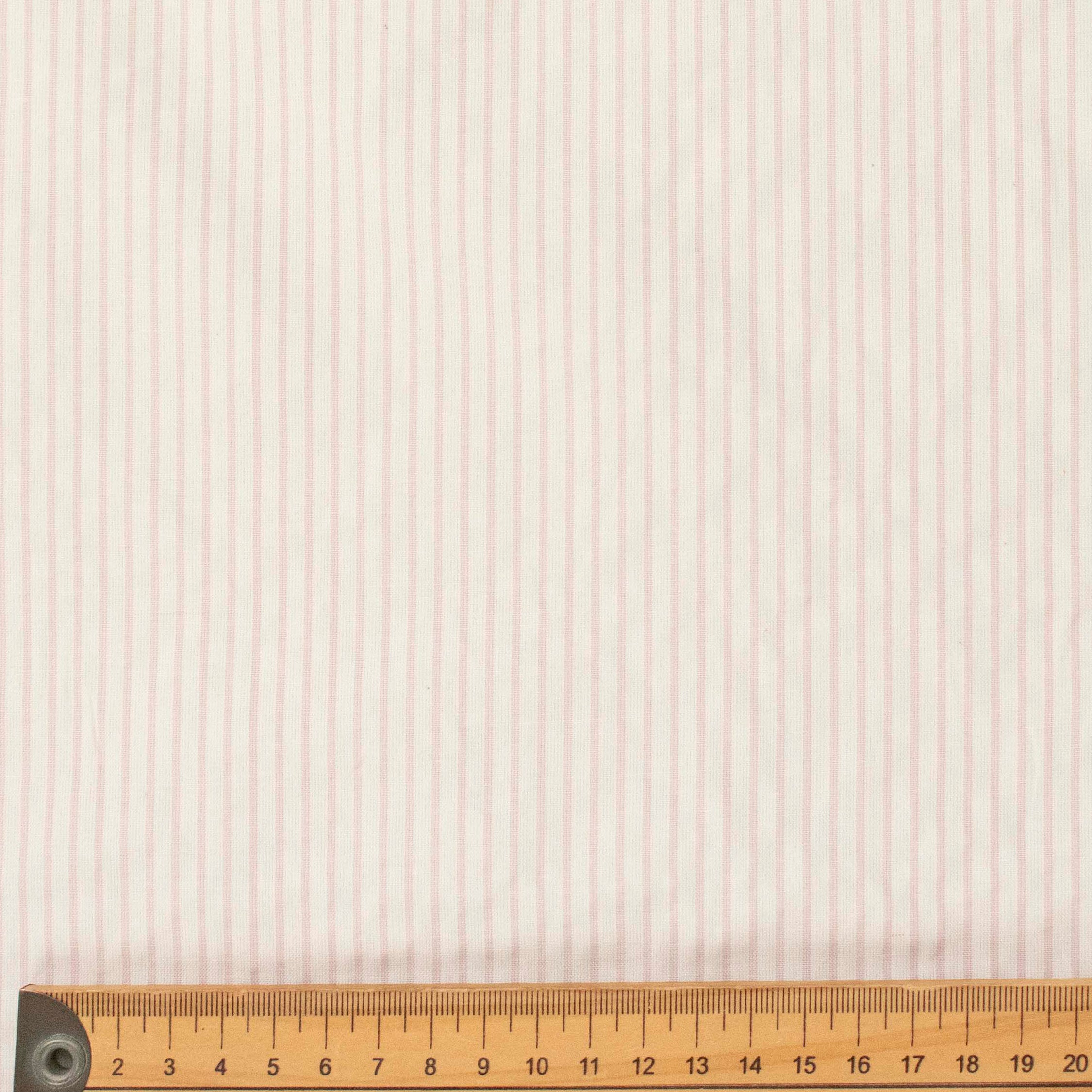 Printed Shirting 150cm Design-20 Baby Pink Stripes