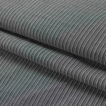 Printed Stripes Shirting Design-21 Charcoal Pinstripe Stretch Shirting