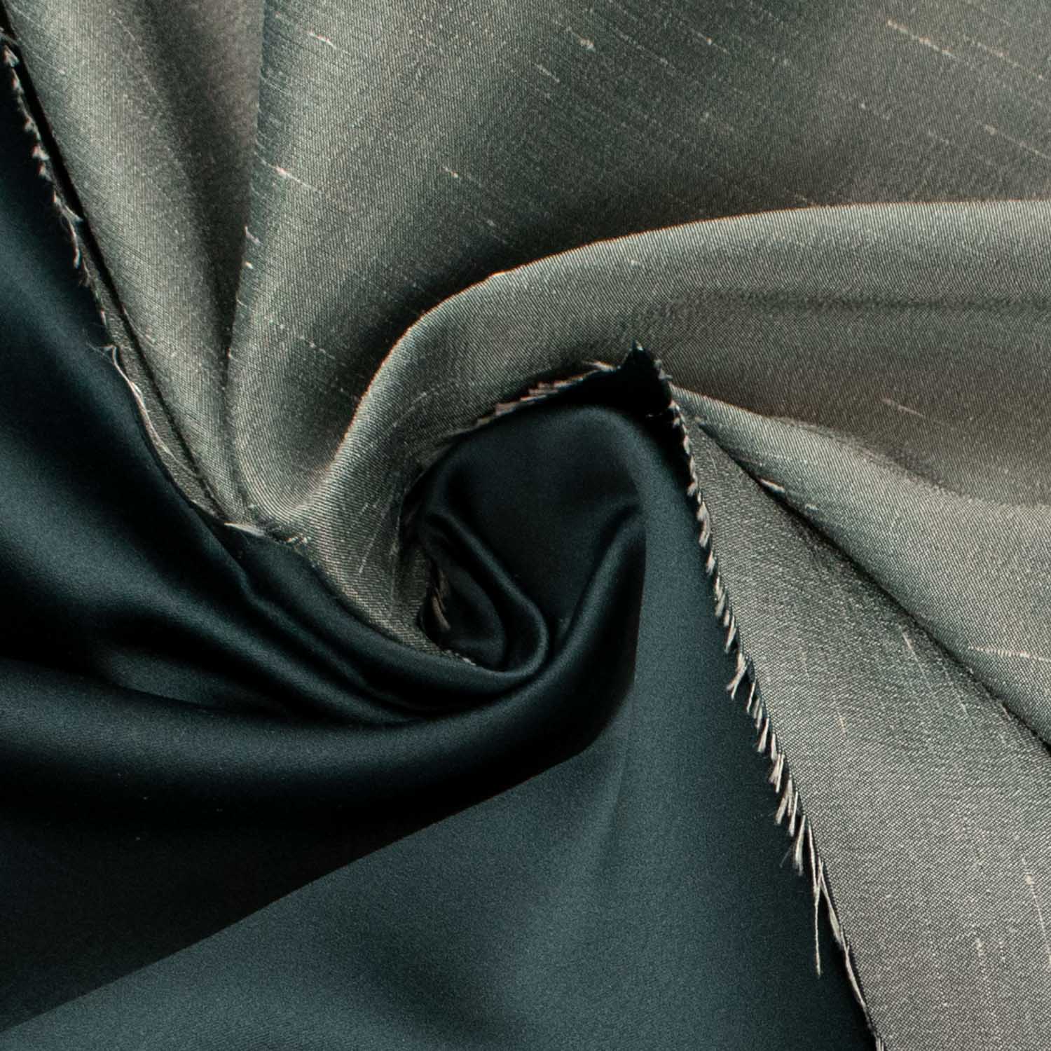 Silk Look Blackout Weave Backed Curtaining