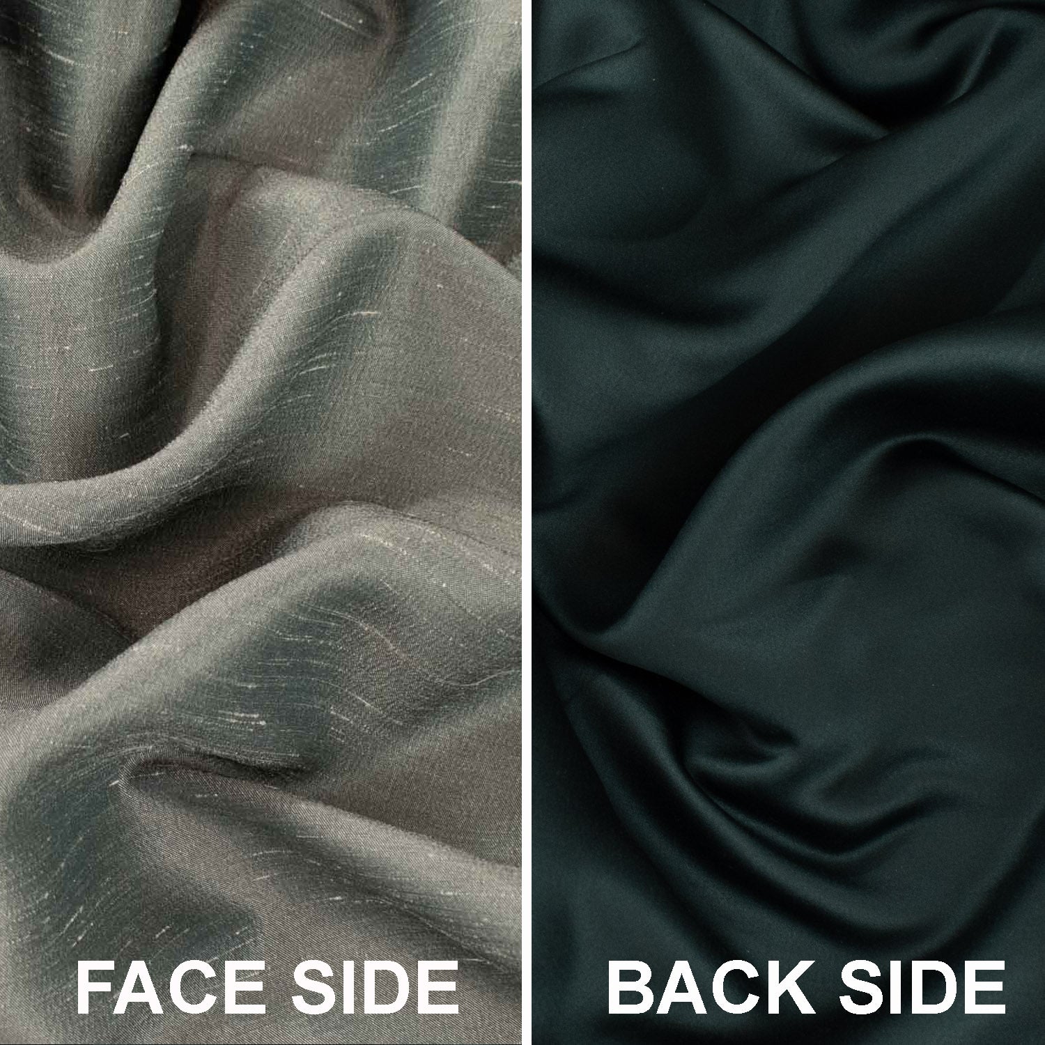 Silk Look Blackout Weave Backed Curtaining