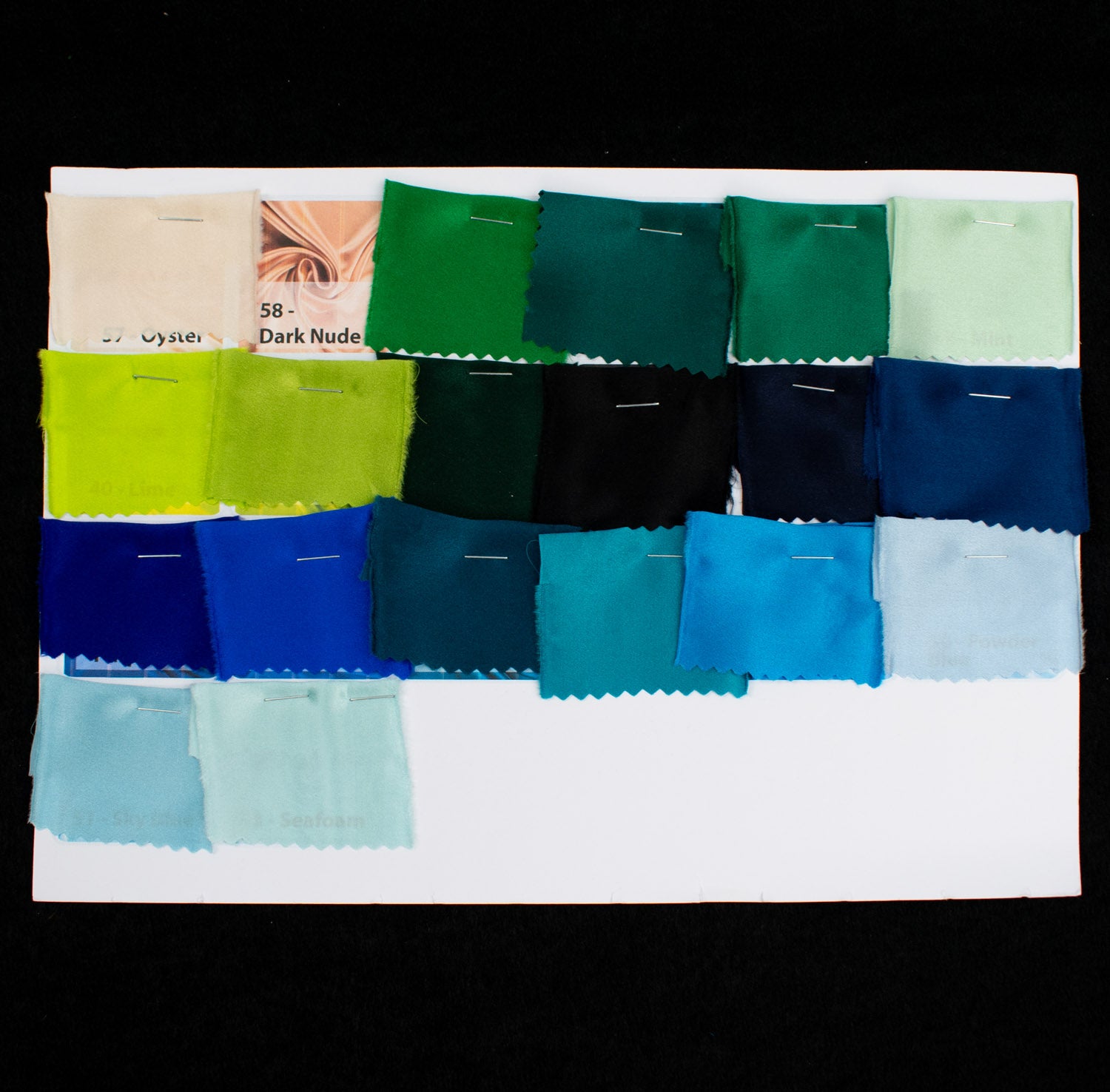 Silk Satin Sample Book