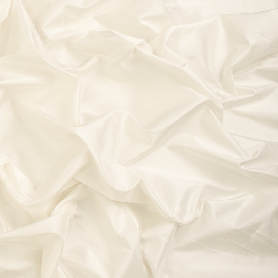 137CM Dupion Raw Silk Taffeta - Off White