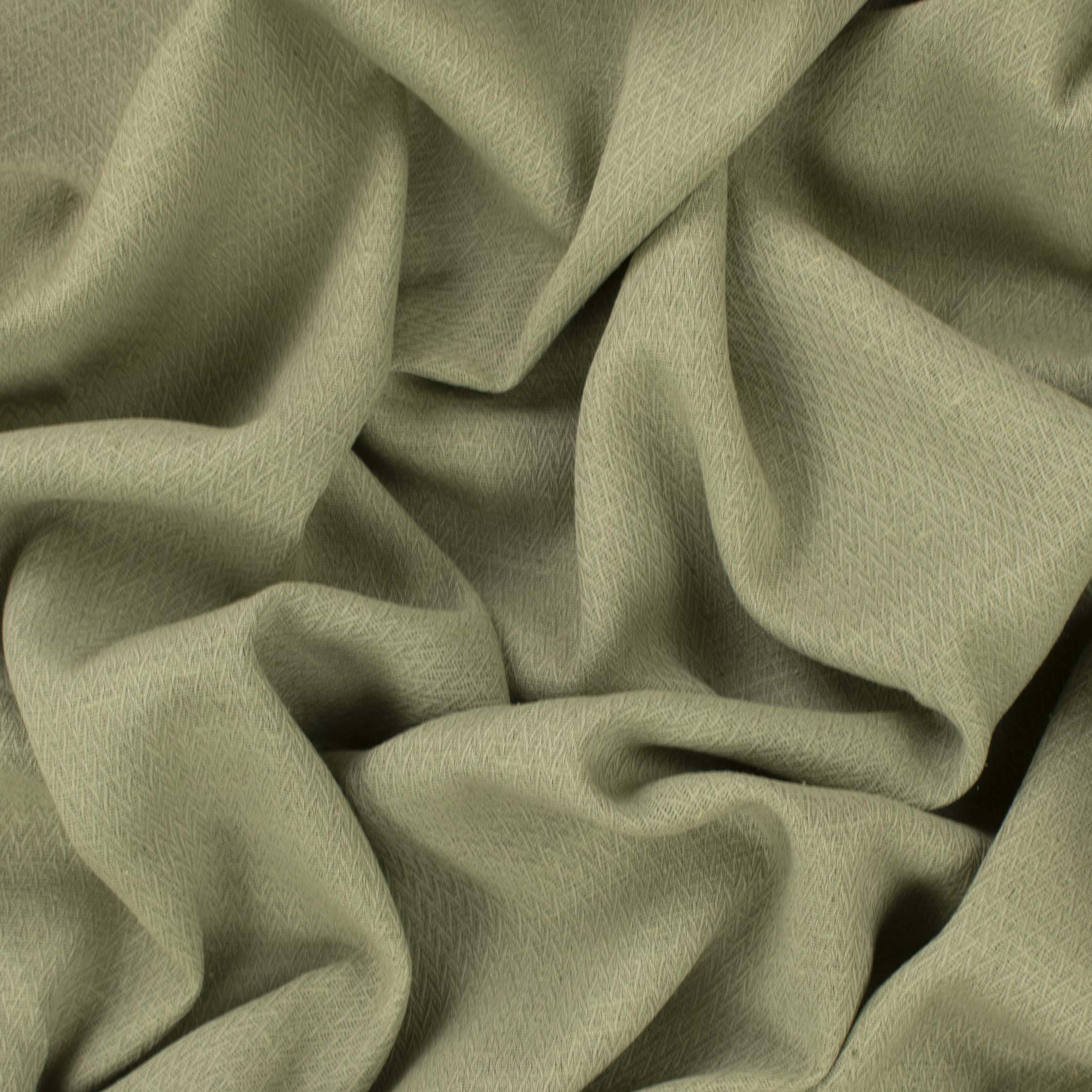 Premium Japanese Silk Wool Blended Summer Suiting - Light Olive Green