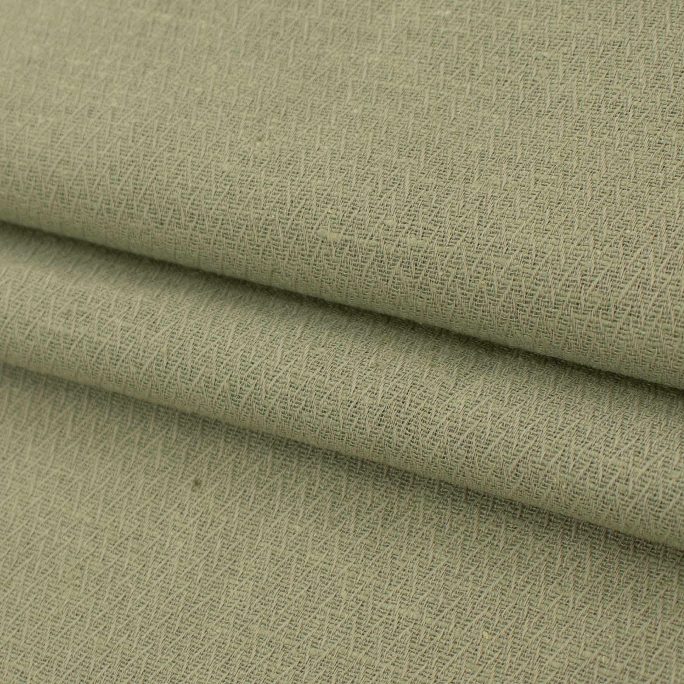 Premium Japanese Silk Wool Blended Summer Suiting - Light Olive Green