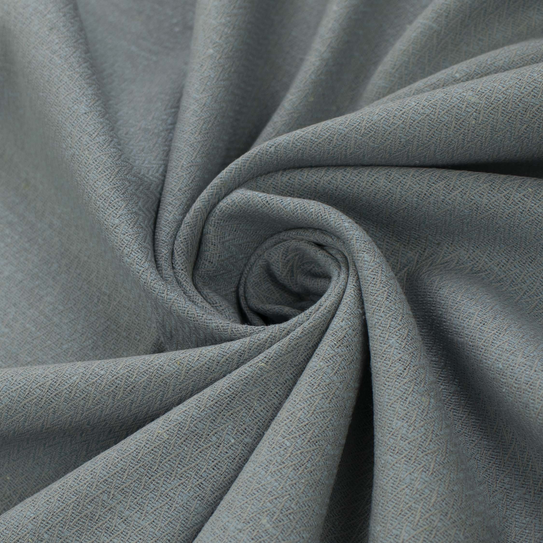 Premium Japanese Silk Wool Blended Summer Suiting - Dusty Blue
