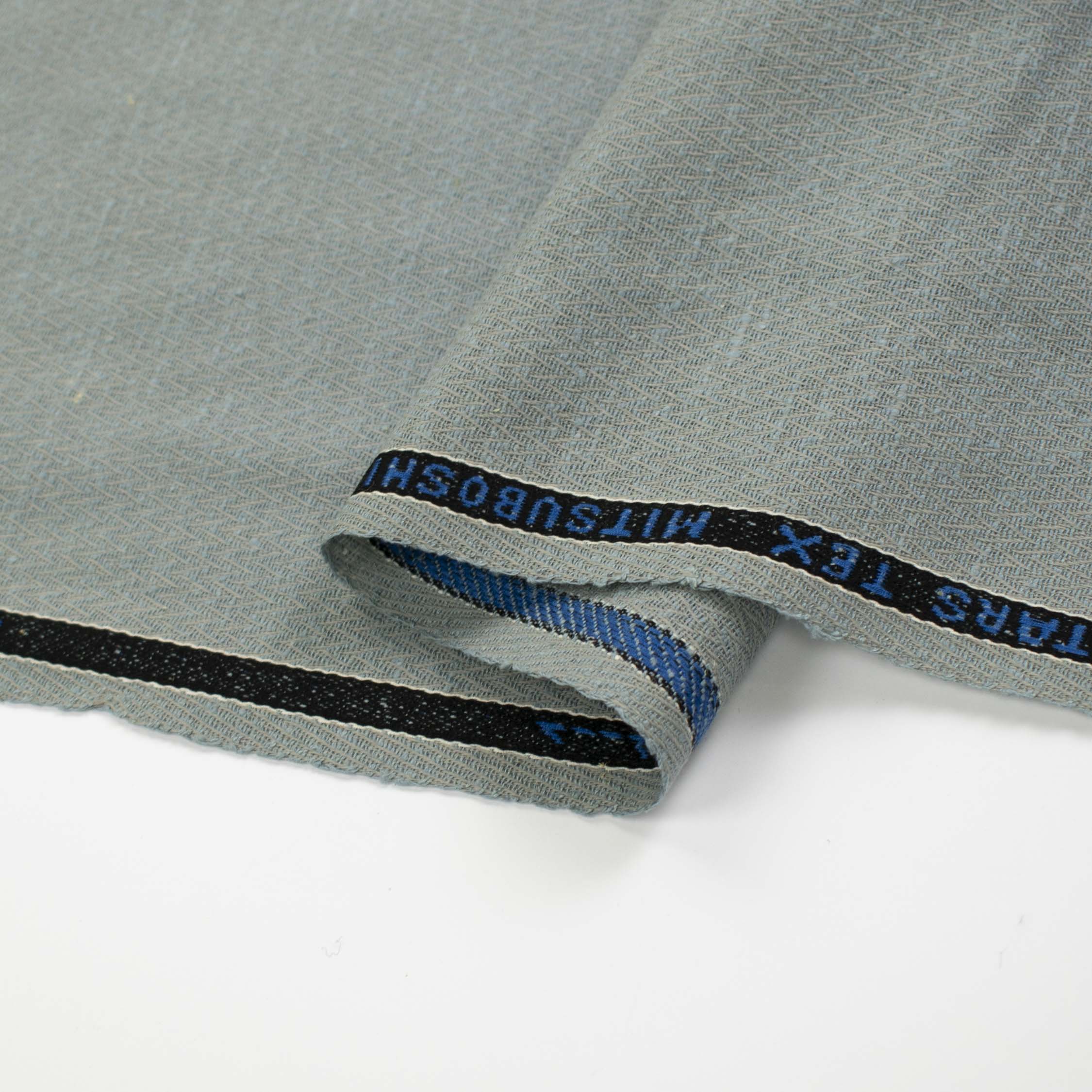 Premium Japanese Silk Wool Blended Summer Suiting - Dusty Blue