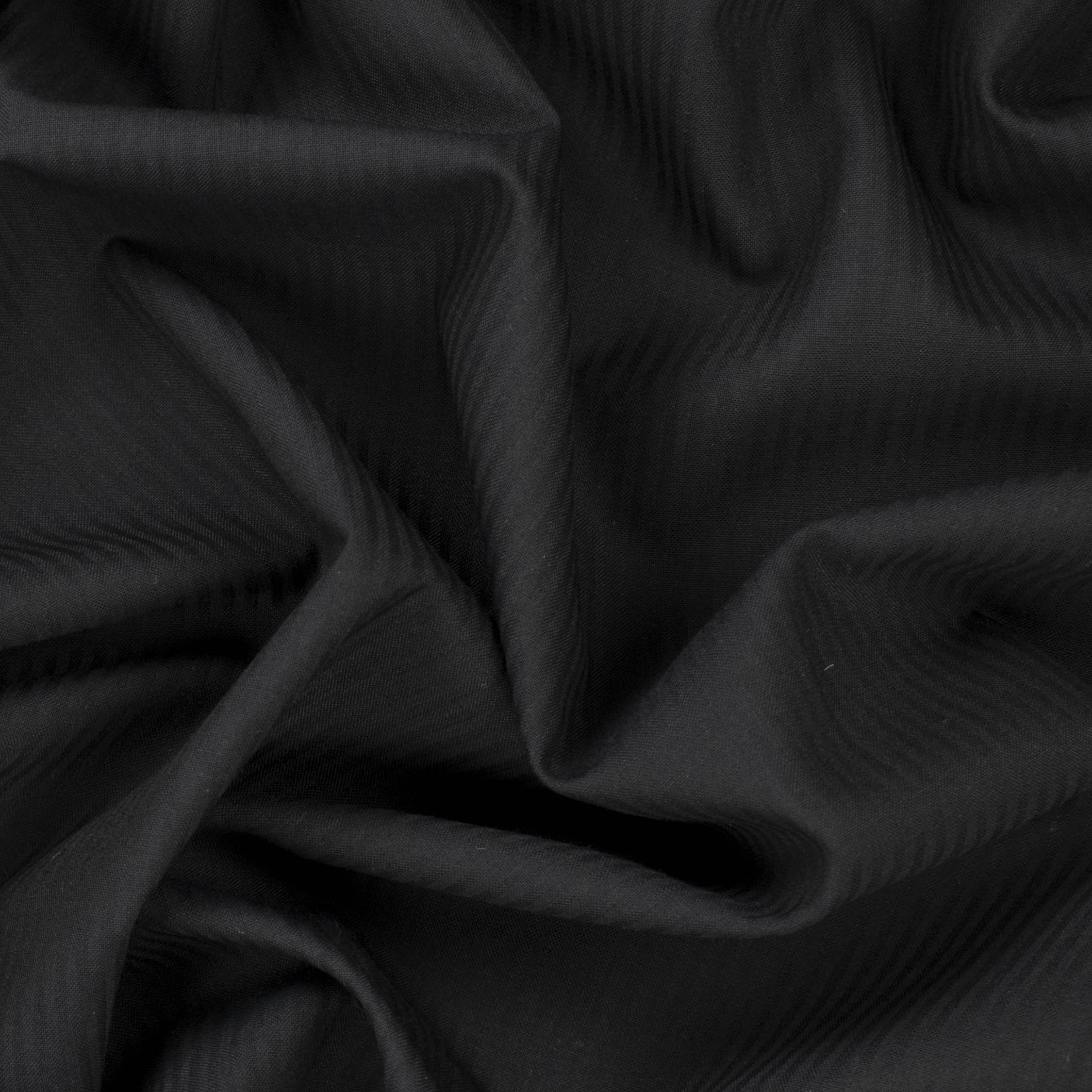 Premium Japanese Wool Blend Summer Suiting - Midnight Pinstripe