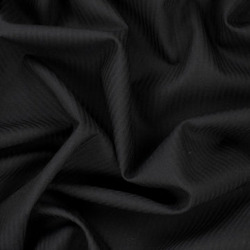 Premium Japanese Wool Blend Summer Suiting - Midnight Pinstripe