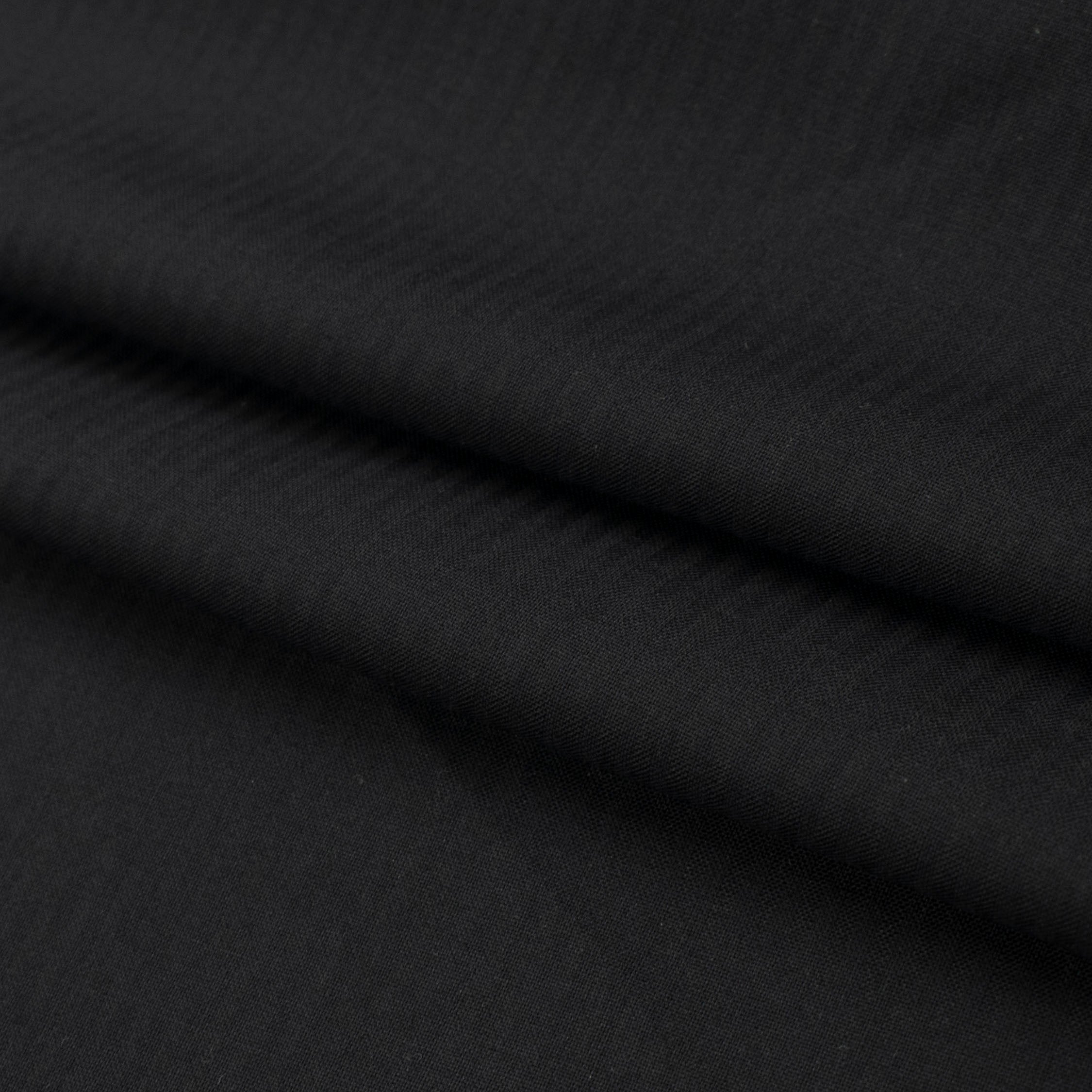 Premium Japanese Wool Blend Summer Suiting - Midnight Pinstripe