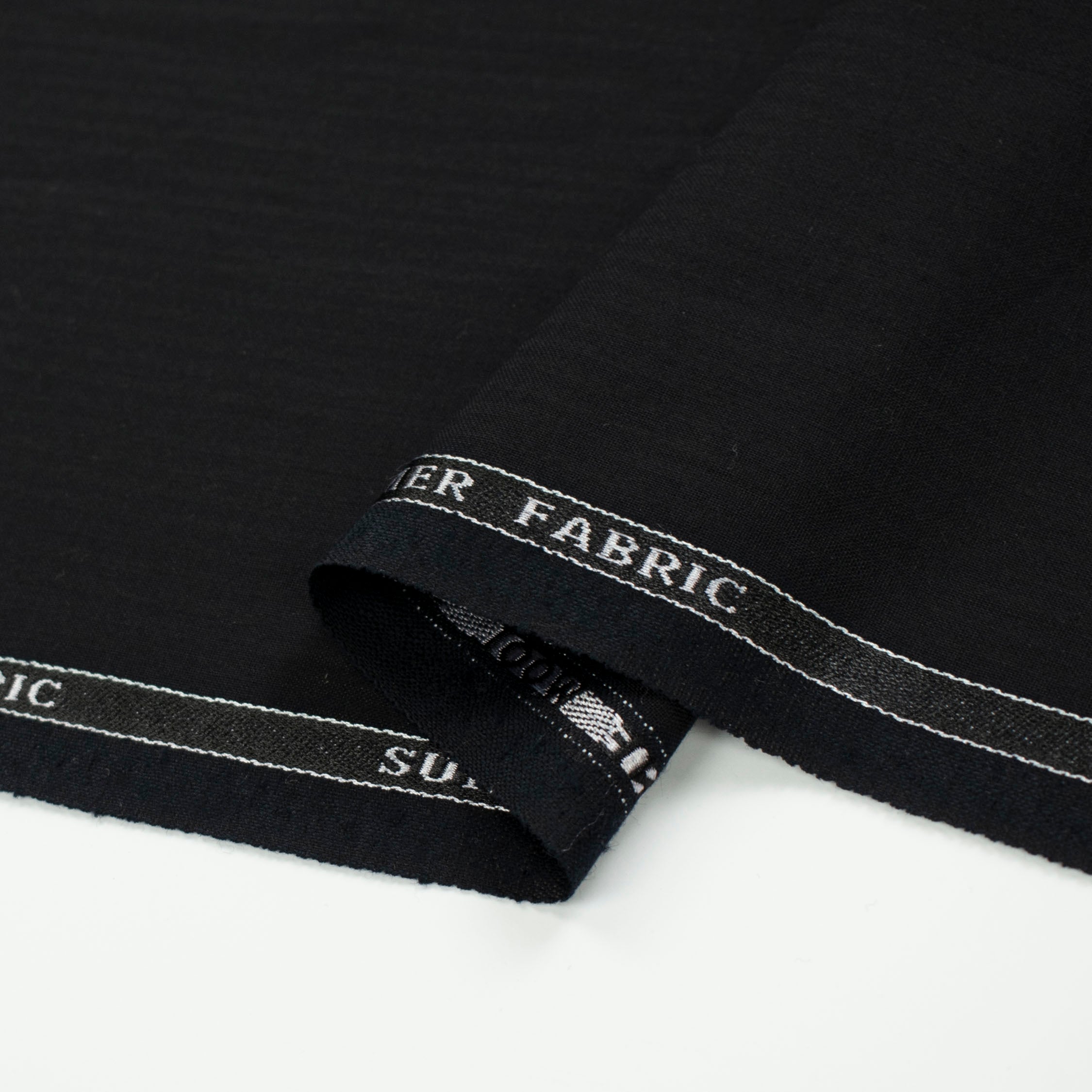Premium Japanese Wool Blend Summer Suiting - Midnight Pinstripe