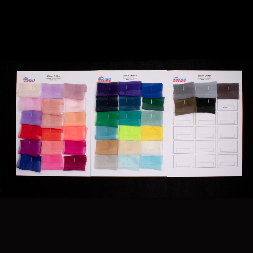 150cm Chiffon Sample Book