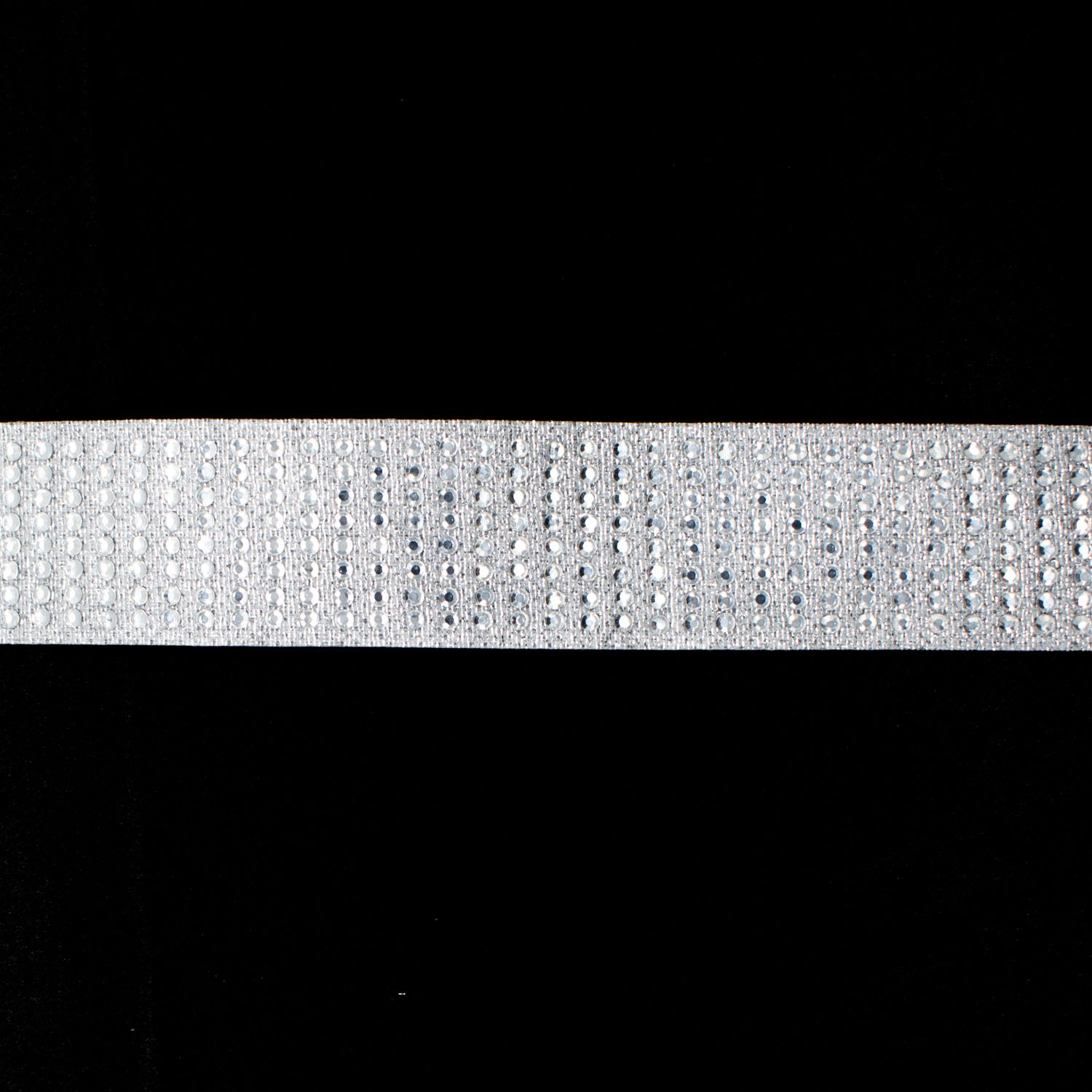 Simplicity Silver Metallic with Rhinestone Trim -2.8cm