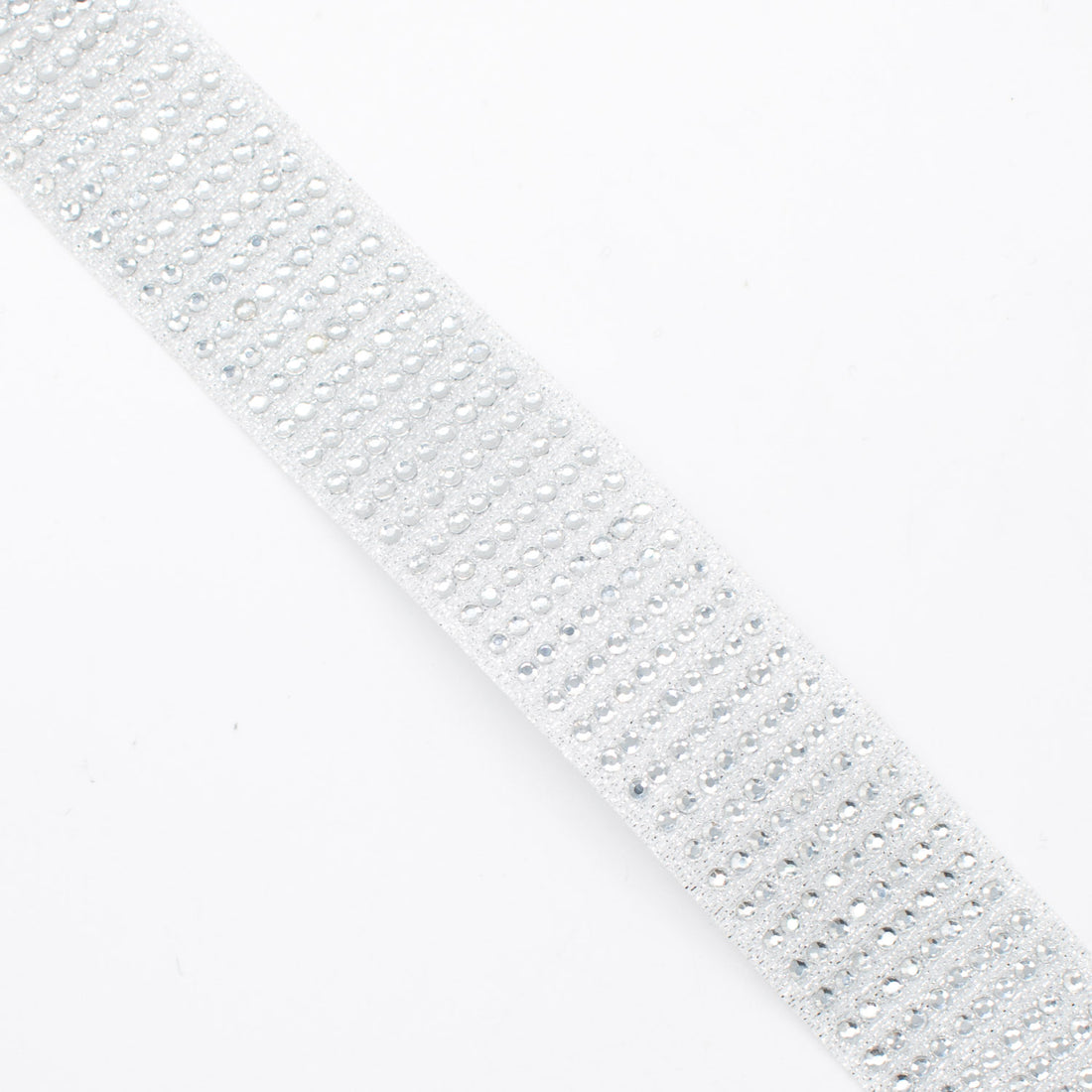 Simplicity Silver Metallic with Rhinestone Trim -2.8cm