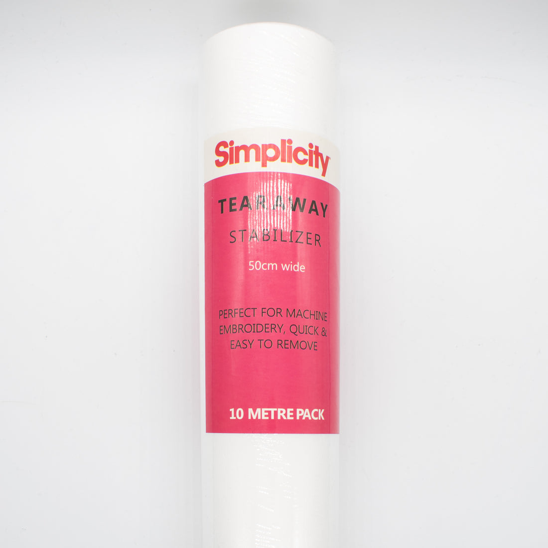 Simplicity Tear-Away Embroidery Stabiliser 10M Roll