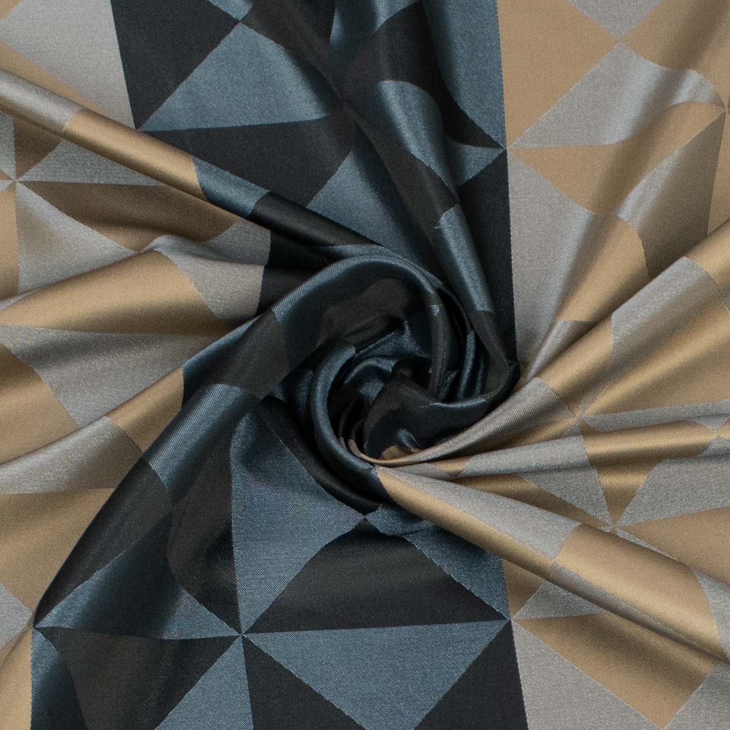 Skiffle by Zepel - Curtaining/Upholstery Geometric Sateen Jacquard