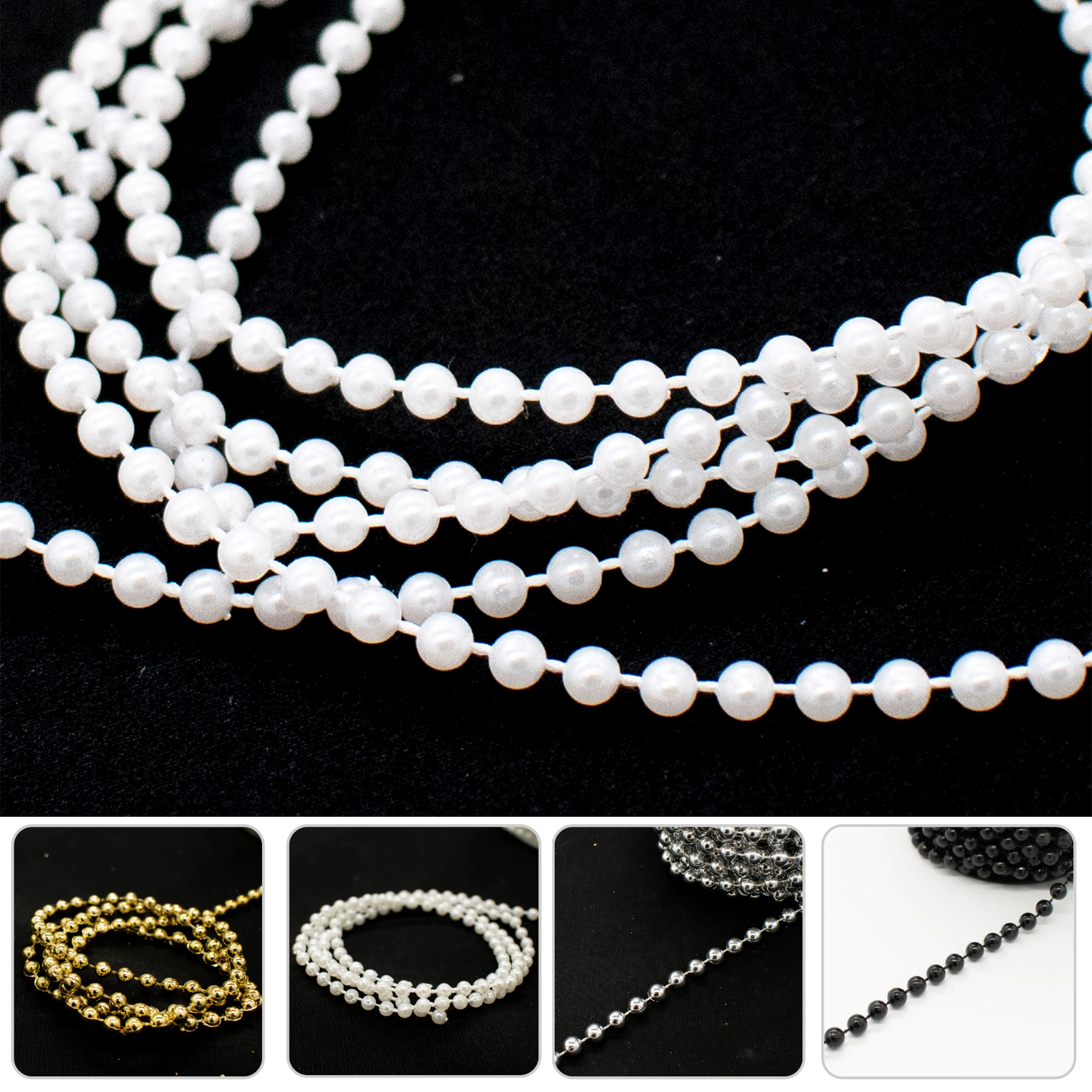 Small Pearl Bead Trim