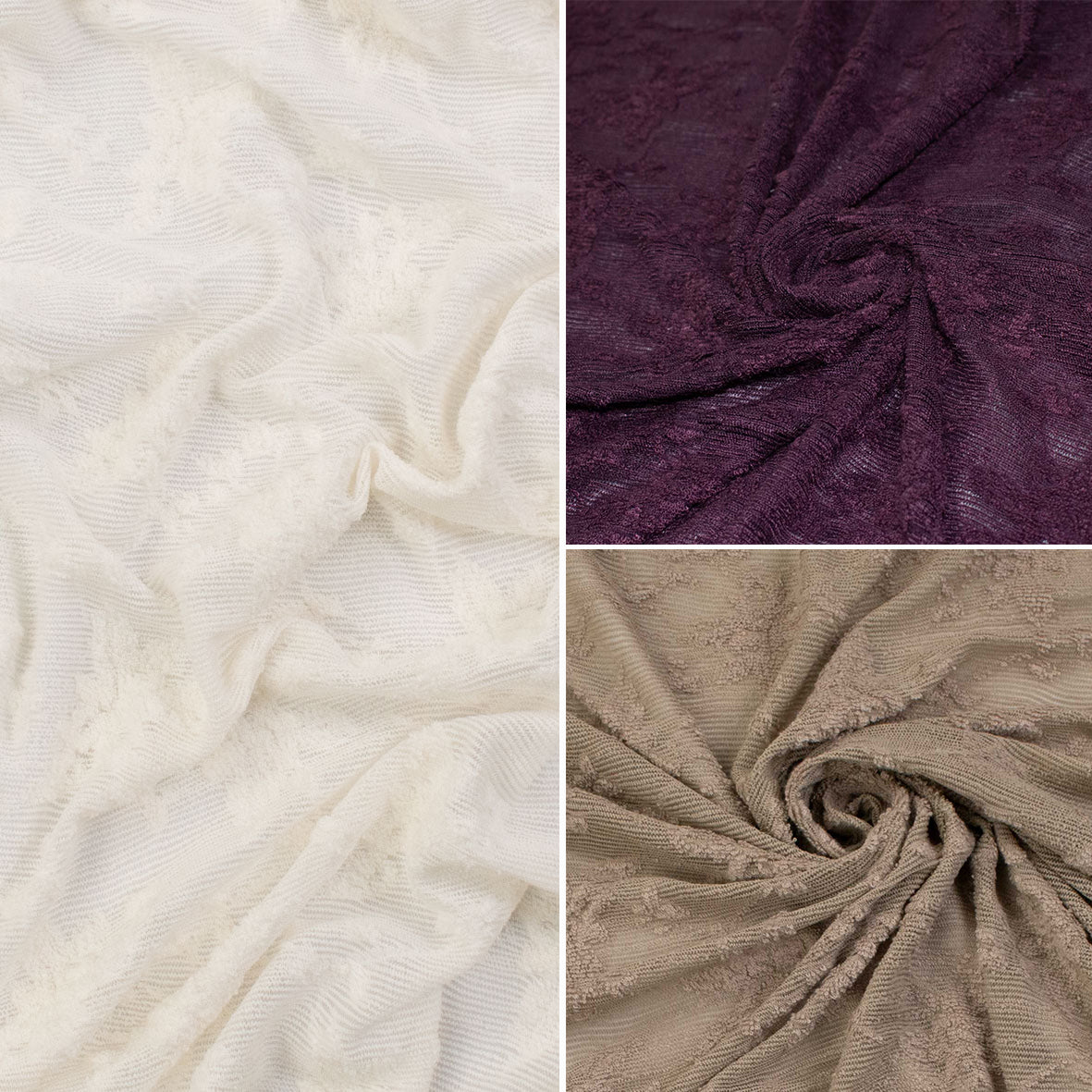 Soft Stretch Lace - SS41910 Flocked Floral Vines