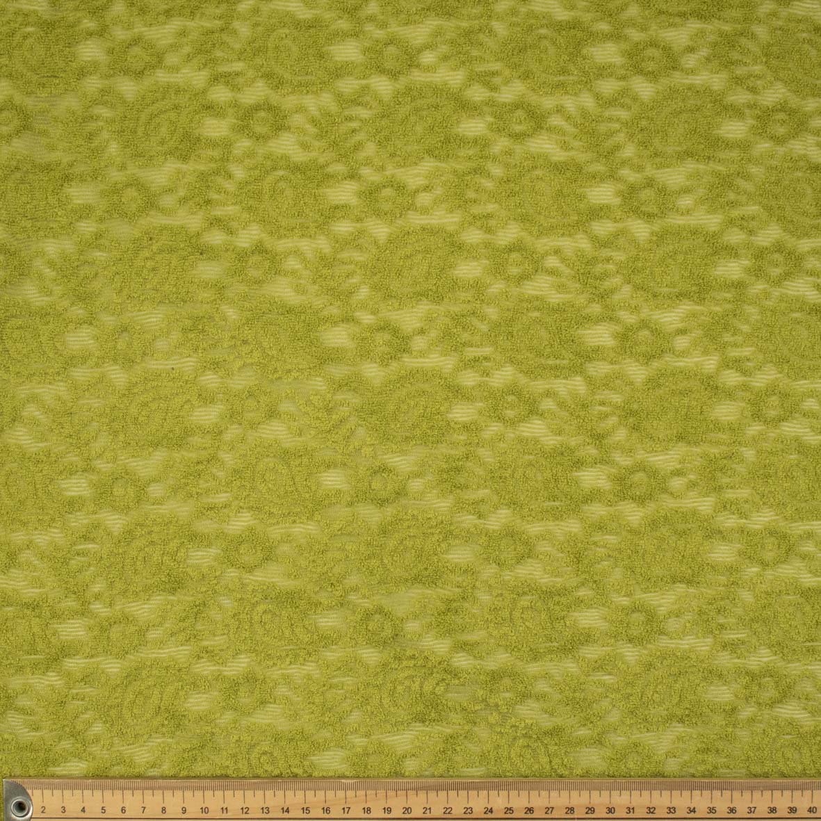 Soft Stretch Lace - SS41912 Flocked Paisley