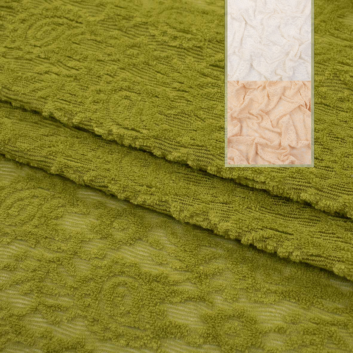 Soft Stretch Lace - SS41912 Flocked Paisley