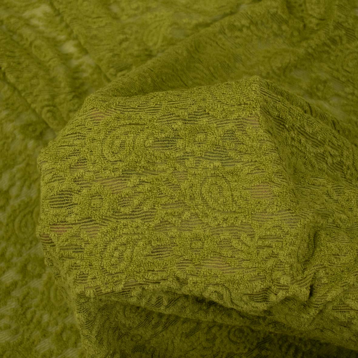 Soft Stretch Lace - SS41912 Flocked Paisley