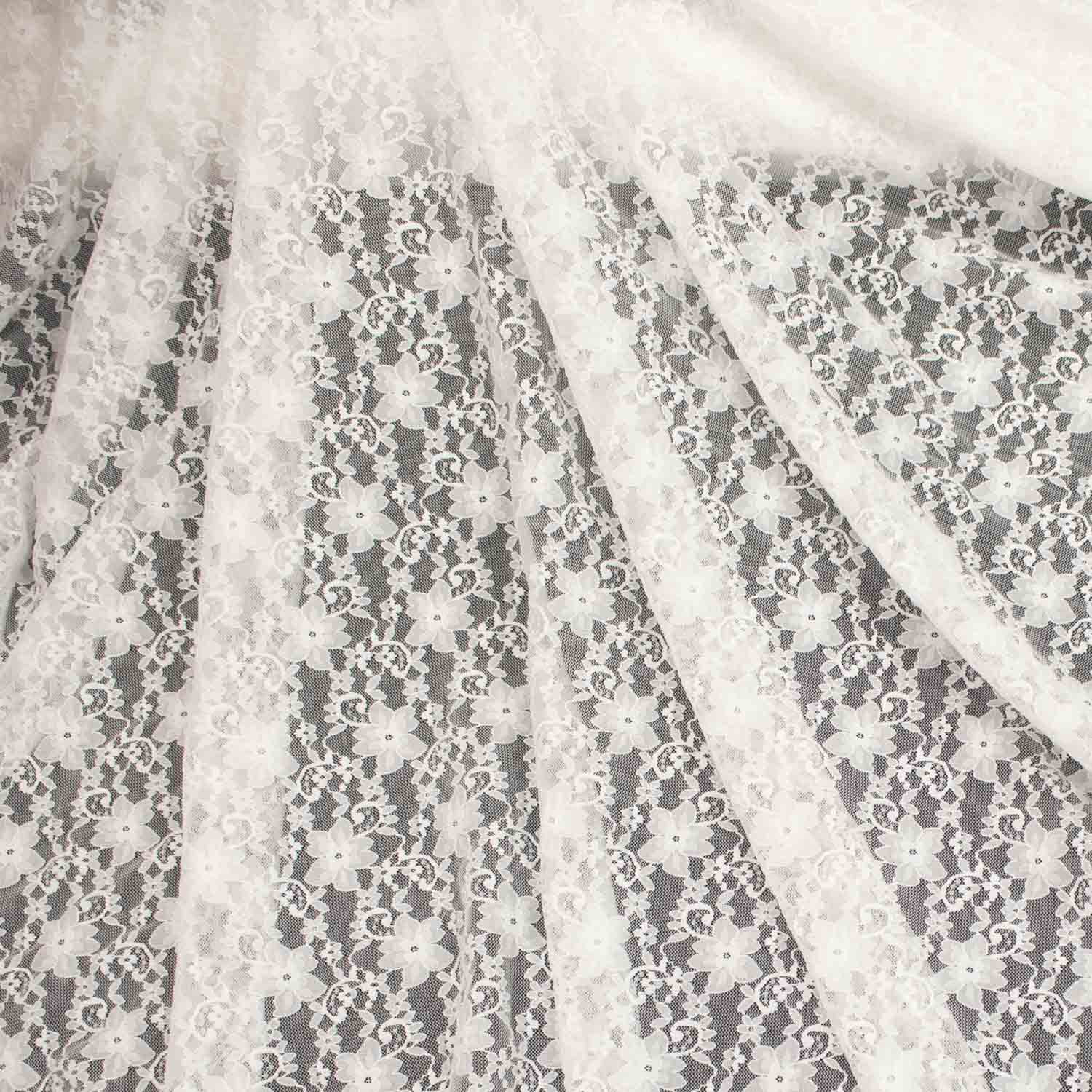 Soft Stretch Lace Design-39693 Floral Vines