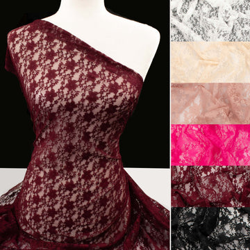 Soft Stretch Lace Design-39693 Floral Vines