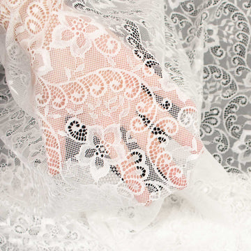 Soft Stretch Lace Design-39713 Vintage Floral Vines